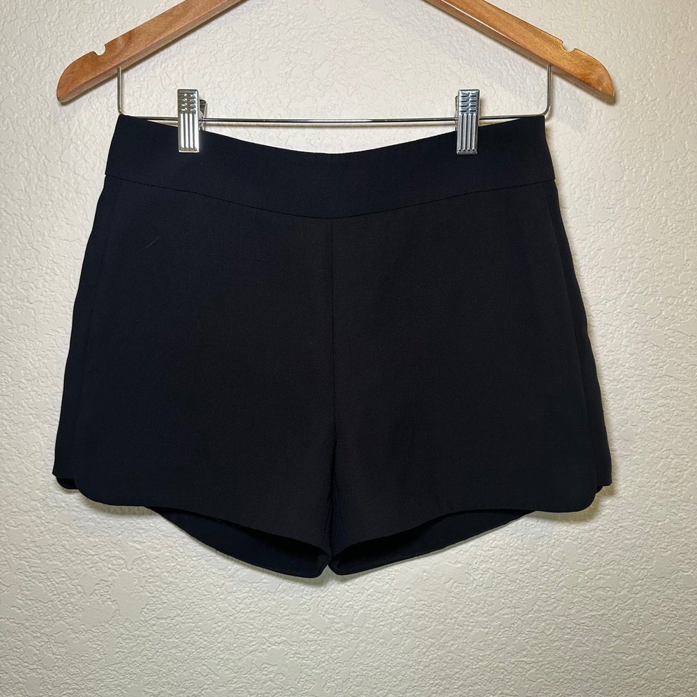 J. Crew Womens 0 Dress Shorts Black Flat Front Preppy Basic Academia Lightweight